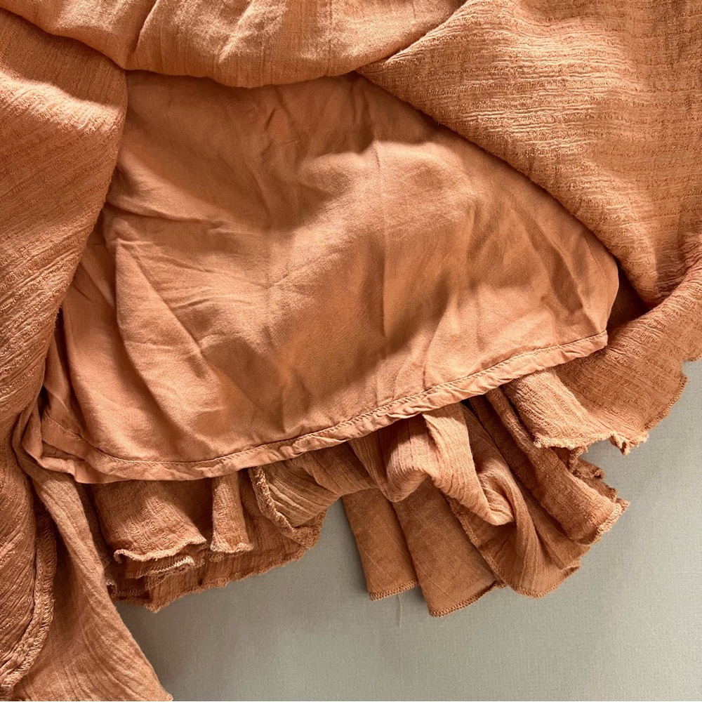 Free People Orange Off Shoulder Gauze Dress - Picture 13 of 16